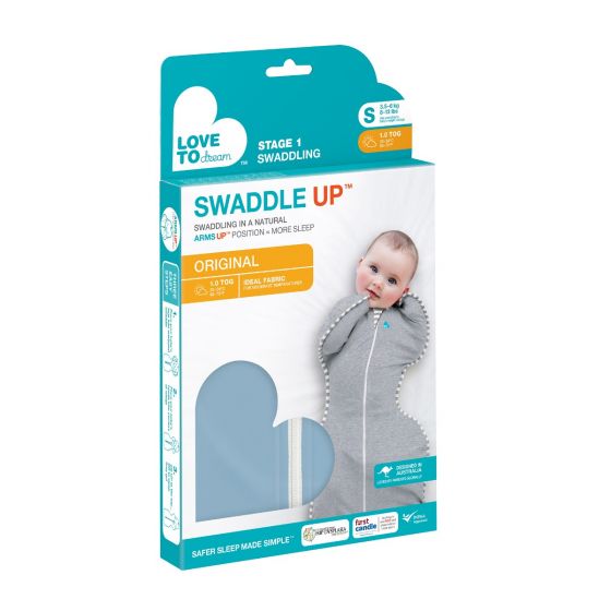 Swaddle Up 1Tog - Dusty Blue