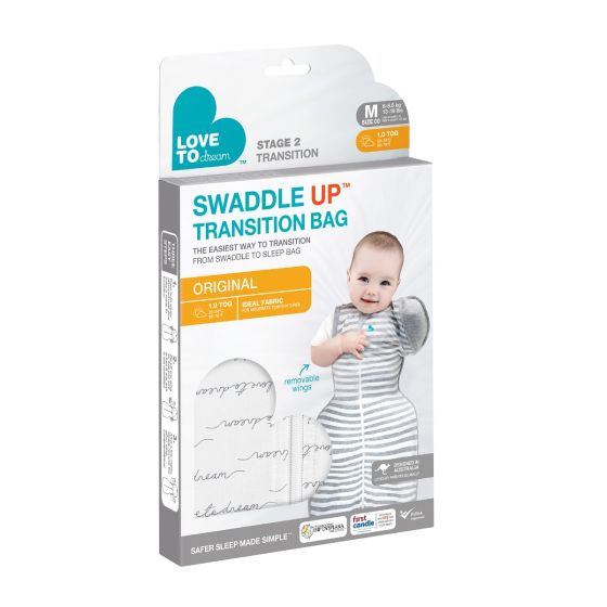 Swaddle Up Transition Bag 1T Dreamer - White