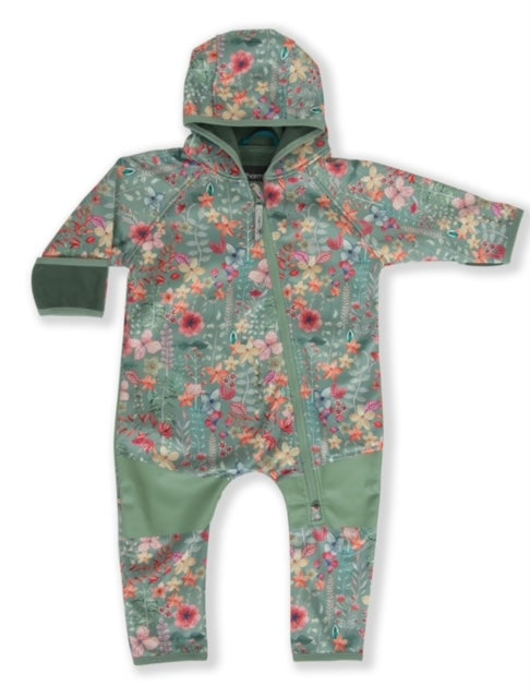 Therm All-Weather Fleece Onesie - Pretty Garden | Waterproof Windproof Eco