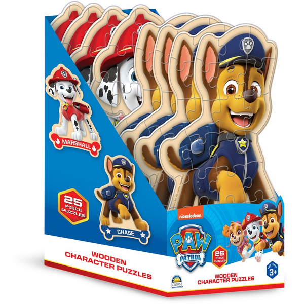 Paw Patrol Wooden Character Puzzle - Assorted