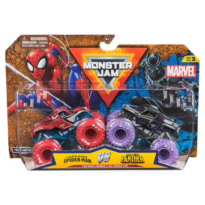 Monster Jam 1:64 Marvel 2pk Assorted